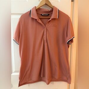 Helly Hansen women’s polo size 2XL salmon pink collared